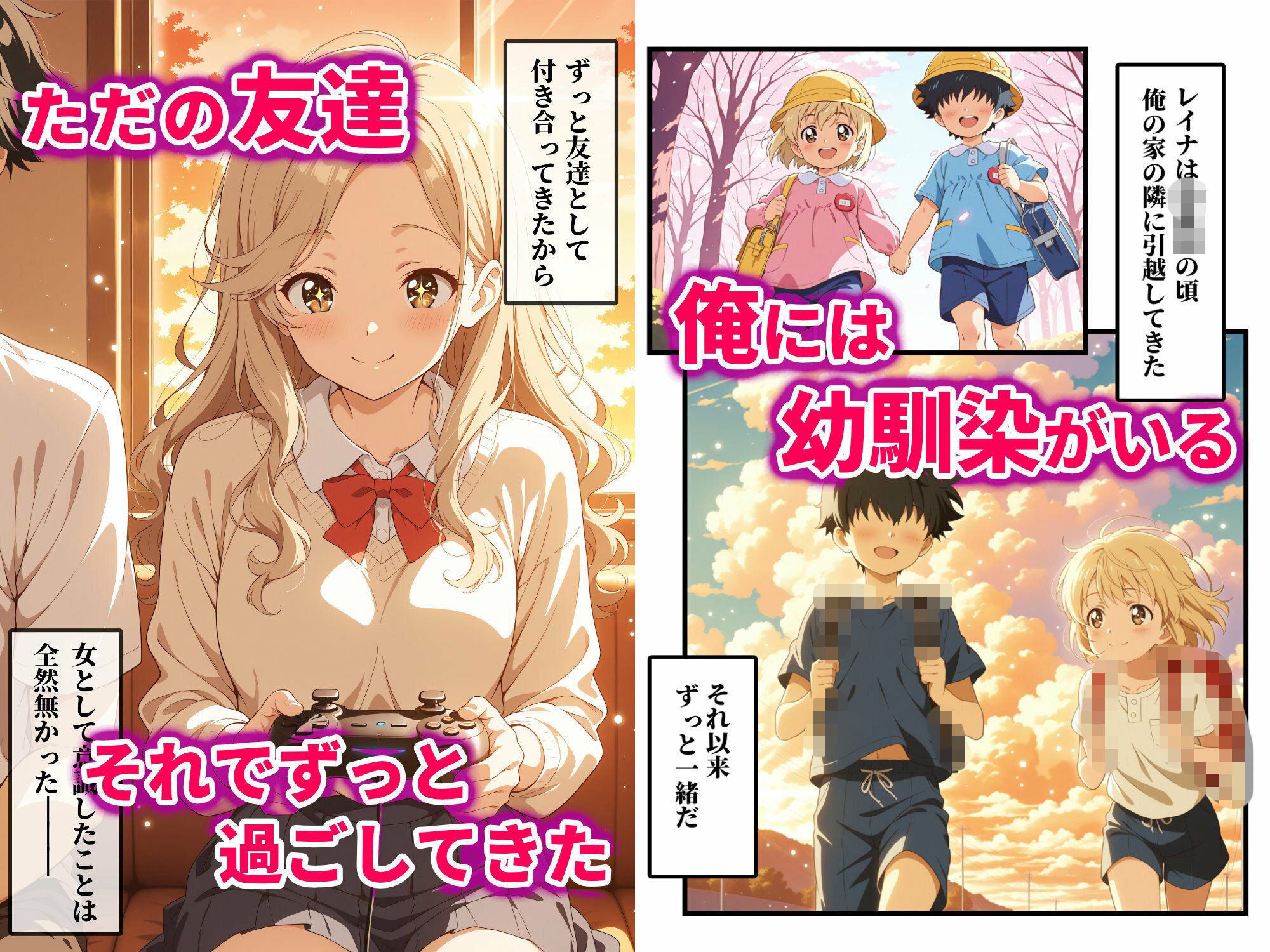 むっちりギャルに成長した幼馴染が、今でも俺の部屋に来るからセックスした話 サンプル画像1
