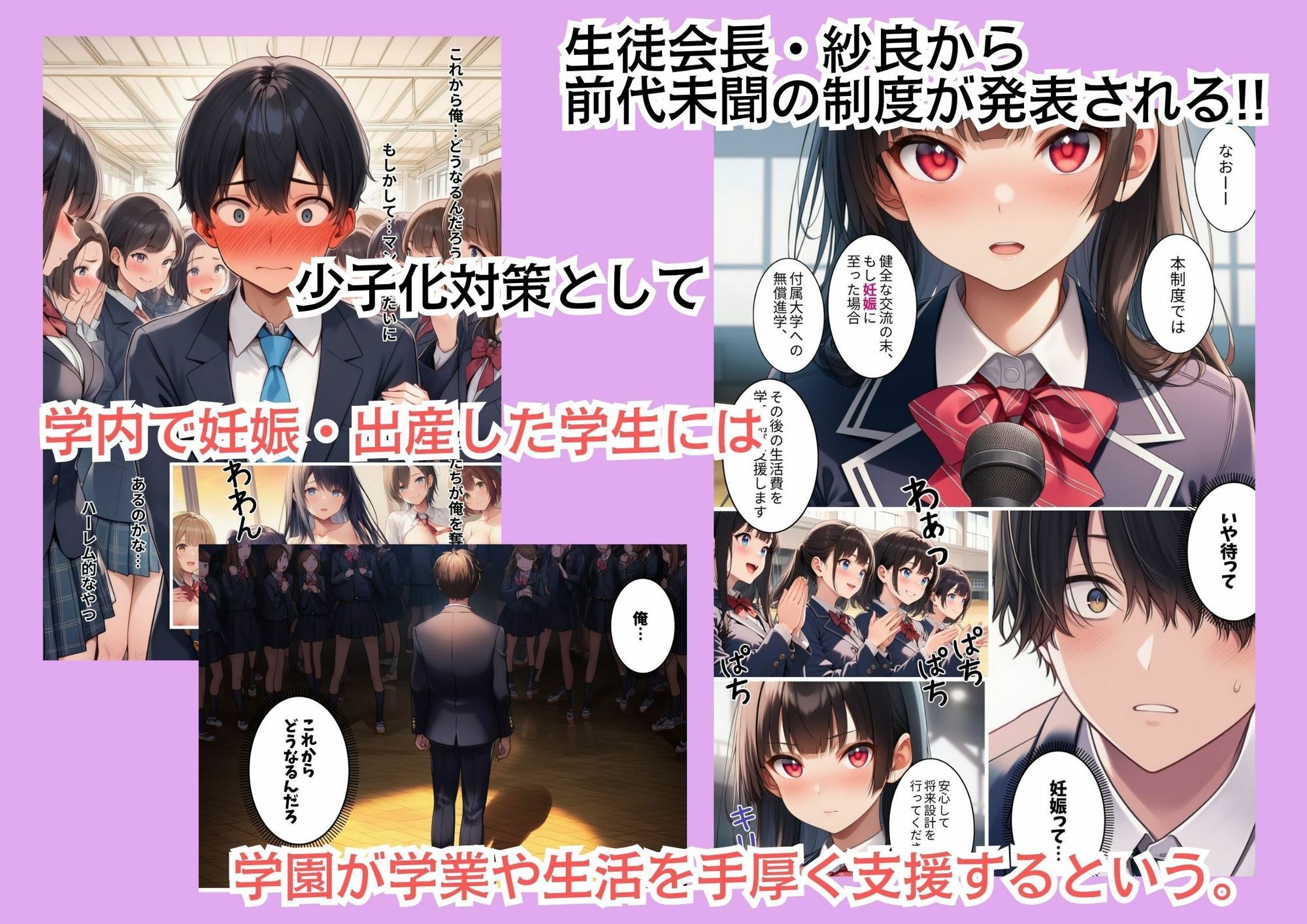 俺だけ男子の種付け共学デビュー！〜ギャルとお嬢様は処女のくせにめちゃくちゃエロかった〜 サンプル画像3