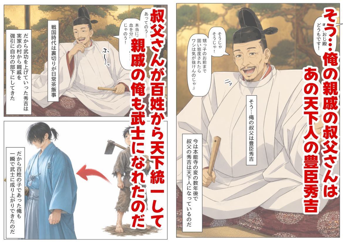 豊臣親戚！ 〜秀吉の親戚に転生した〜 サンプル画像2