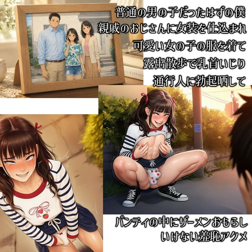 女の子になった僕-メス堕ち志願女装露出散歩 サンプル画像1