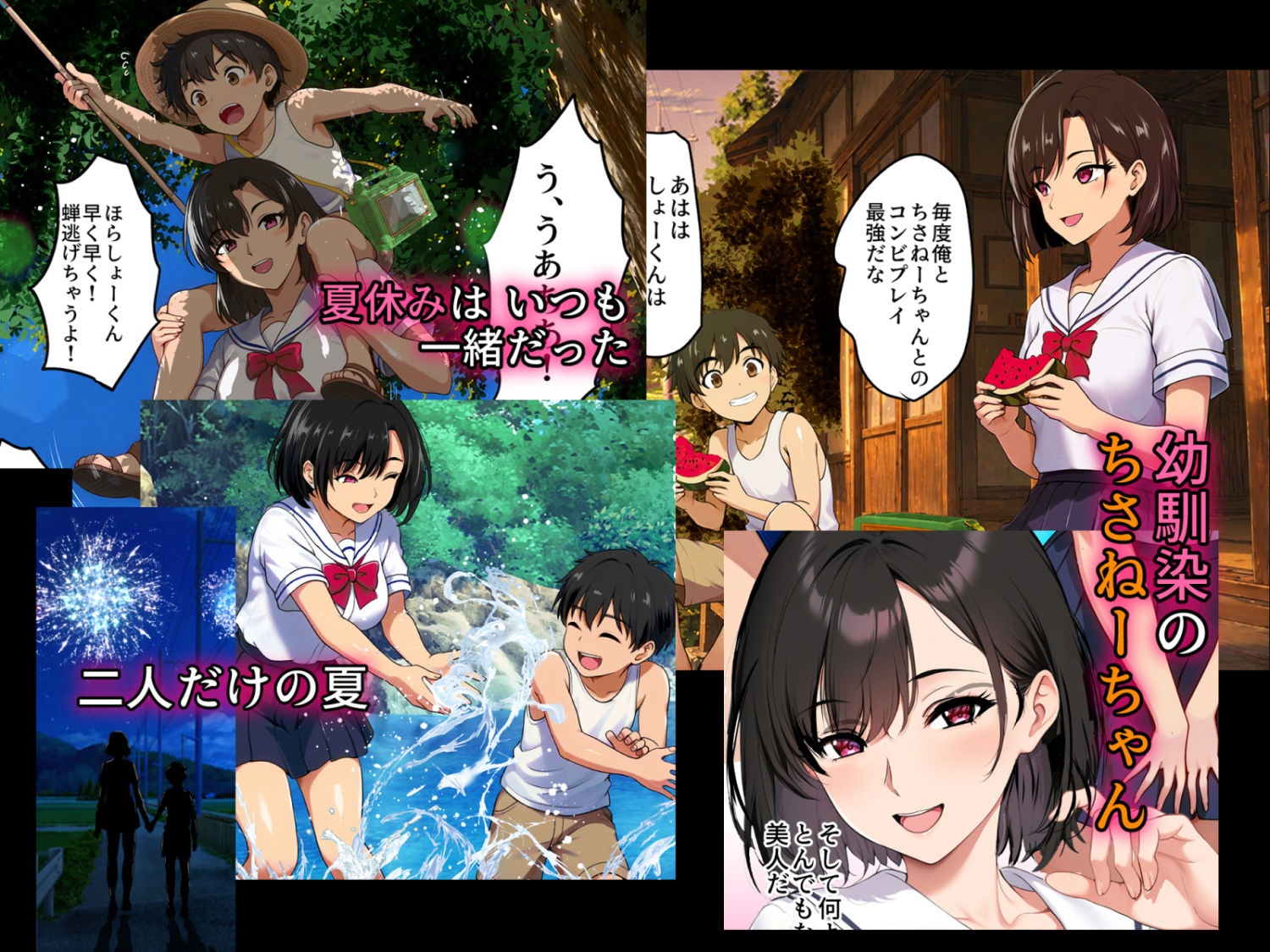 空蝉の唄〜幼馴染の人妻女将と、年に一度の逢瀬〜 サンプル画像1
