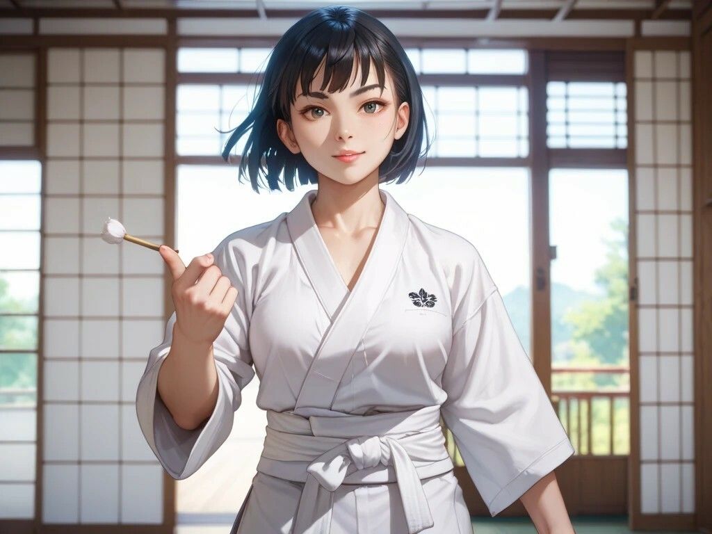 柔道娘と浴衣美女と船乗り美女とメイドのお仕事 サンプル画像1
