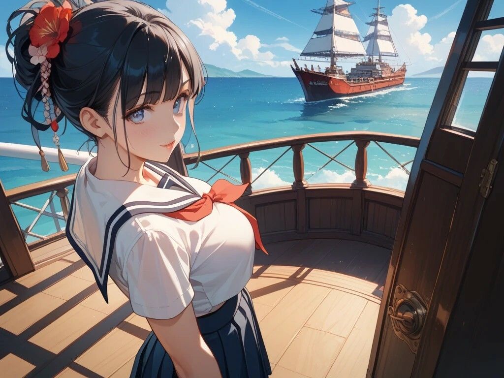 柔道娘と浴衣美女と船乗り美女とメイドのお仕事 サンプル画像6
