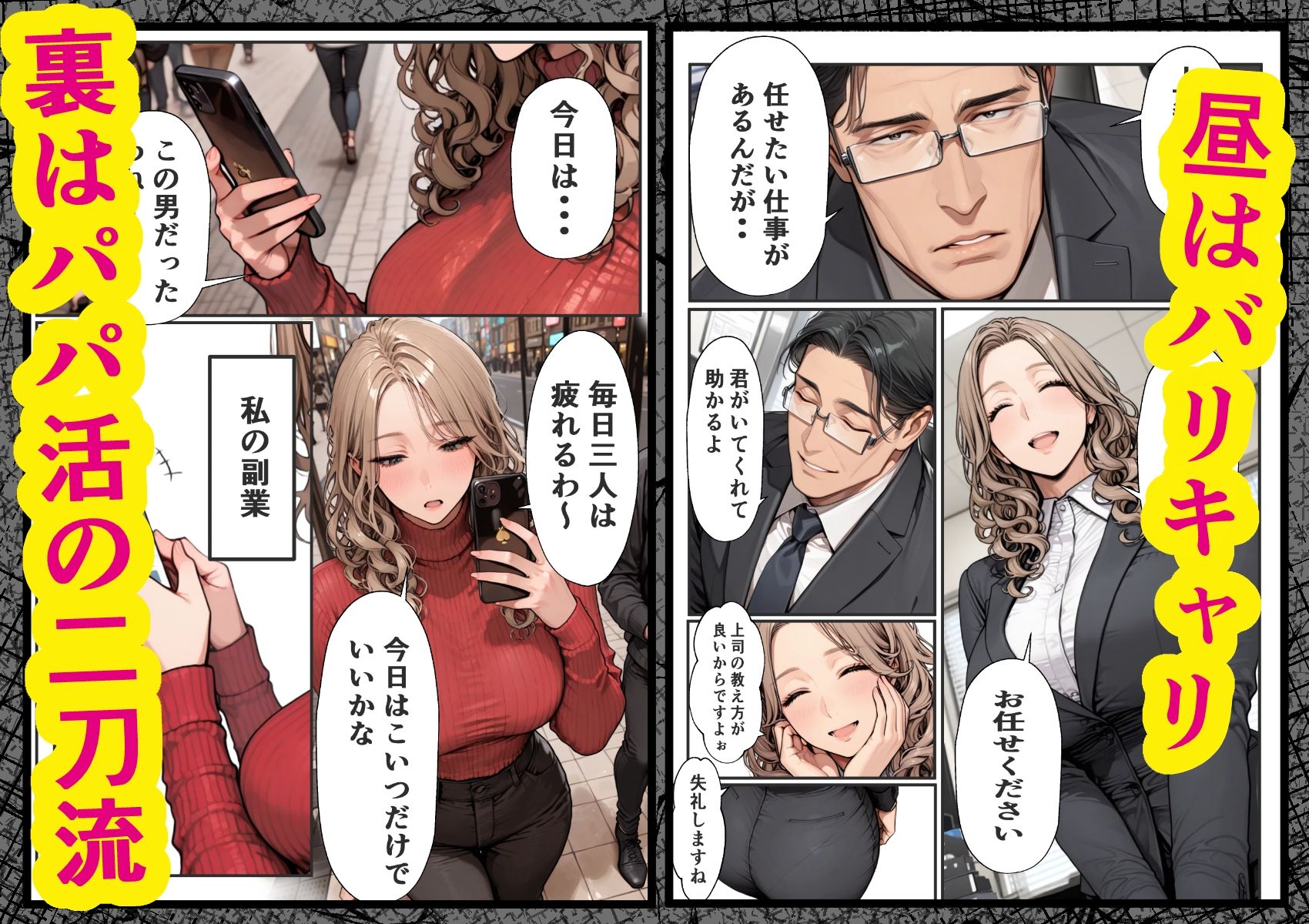 パパ活狩り。バリキャリ爆美女を全破壊する話 サンプル画像2