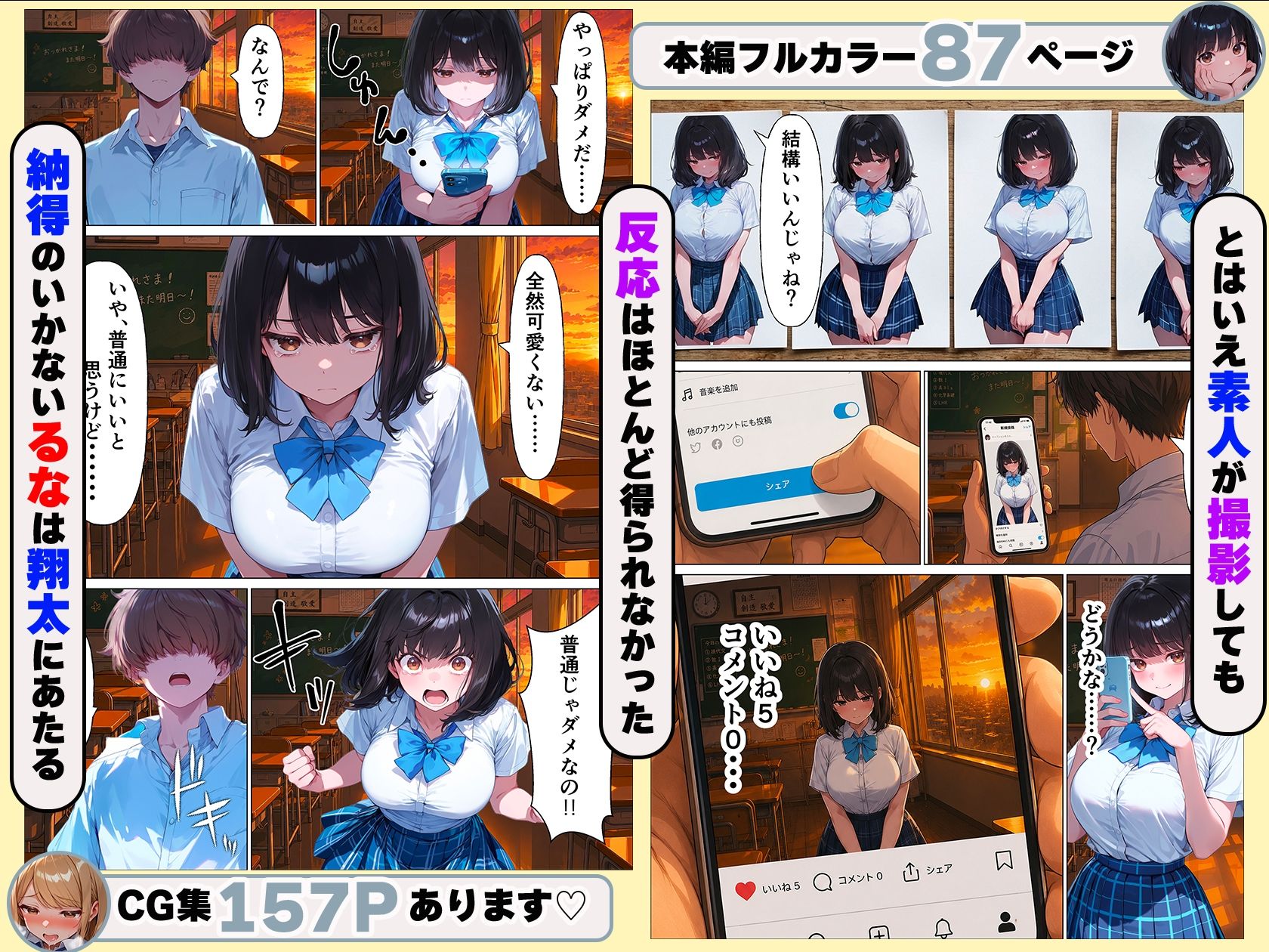 元地味だった幼馴染ギャルが人気インフルエンサーになっても俺とイチャラブセックスする話 サンプル画像4