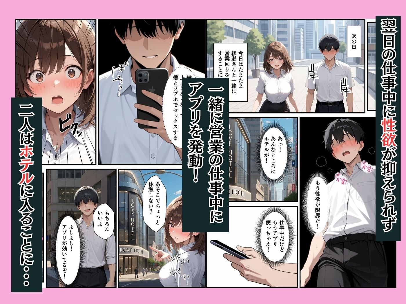 願いが叶うアプリで童貞陰キャの僕が同期の巨乳OLとイチャラブセックスできた話 サンプル画像8