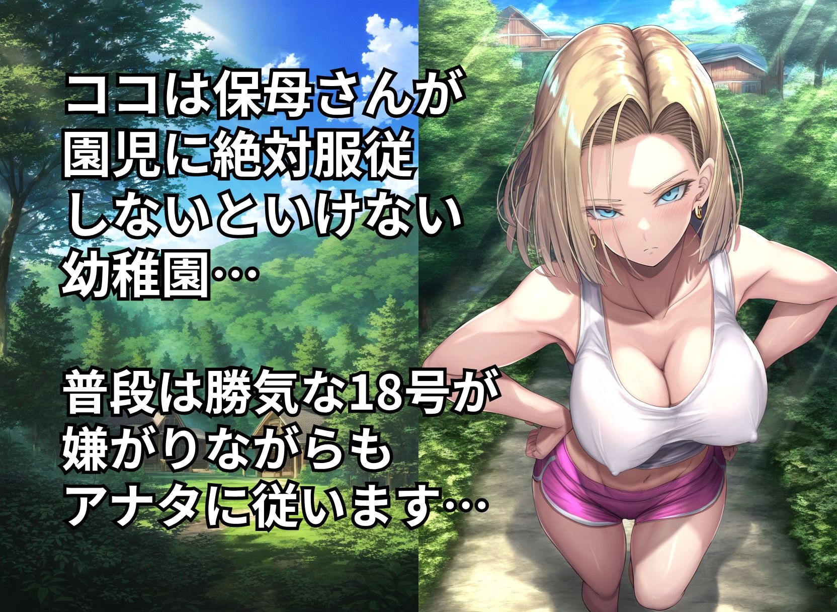 ツンデレ巨乳保母18号が快楽に負けるまで 〜前編〜 サンプル画像8
