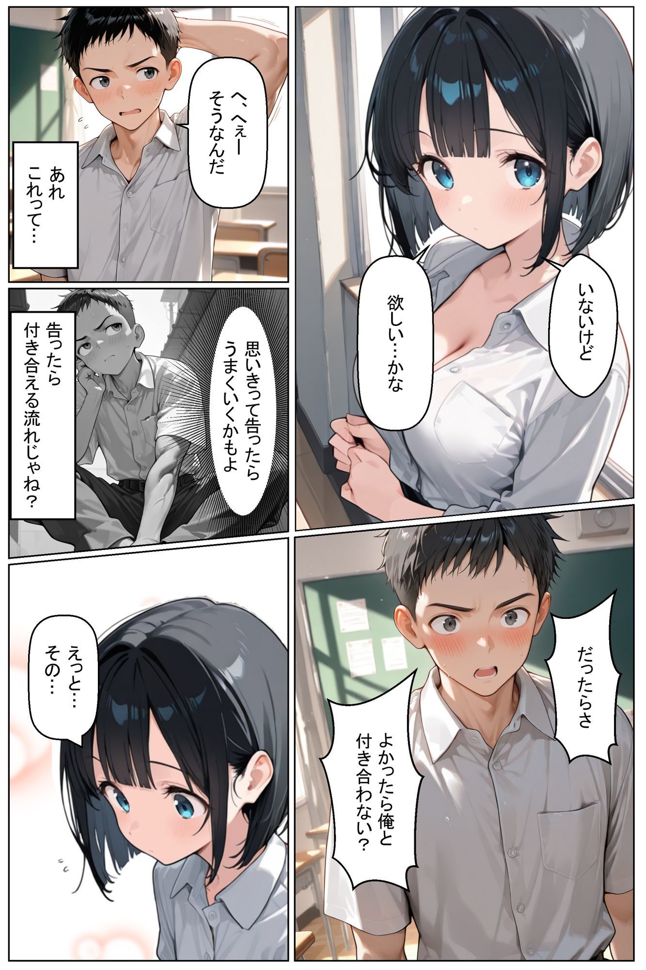 初めてできた彼女は巨乳のクラスメイトでした サンプル画像4