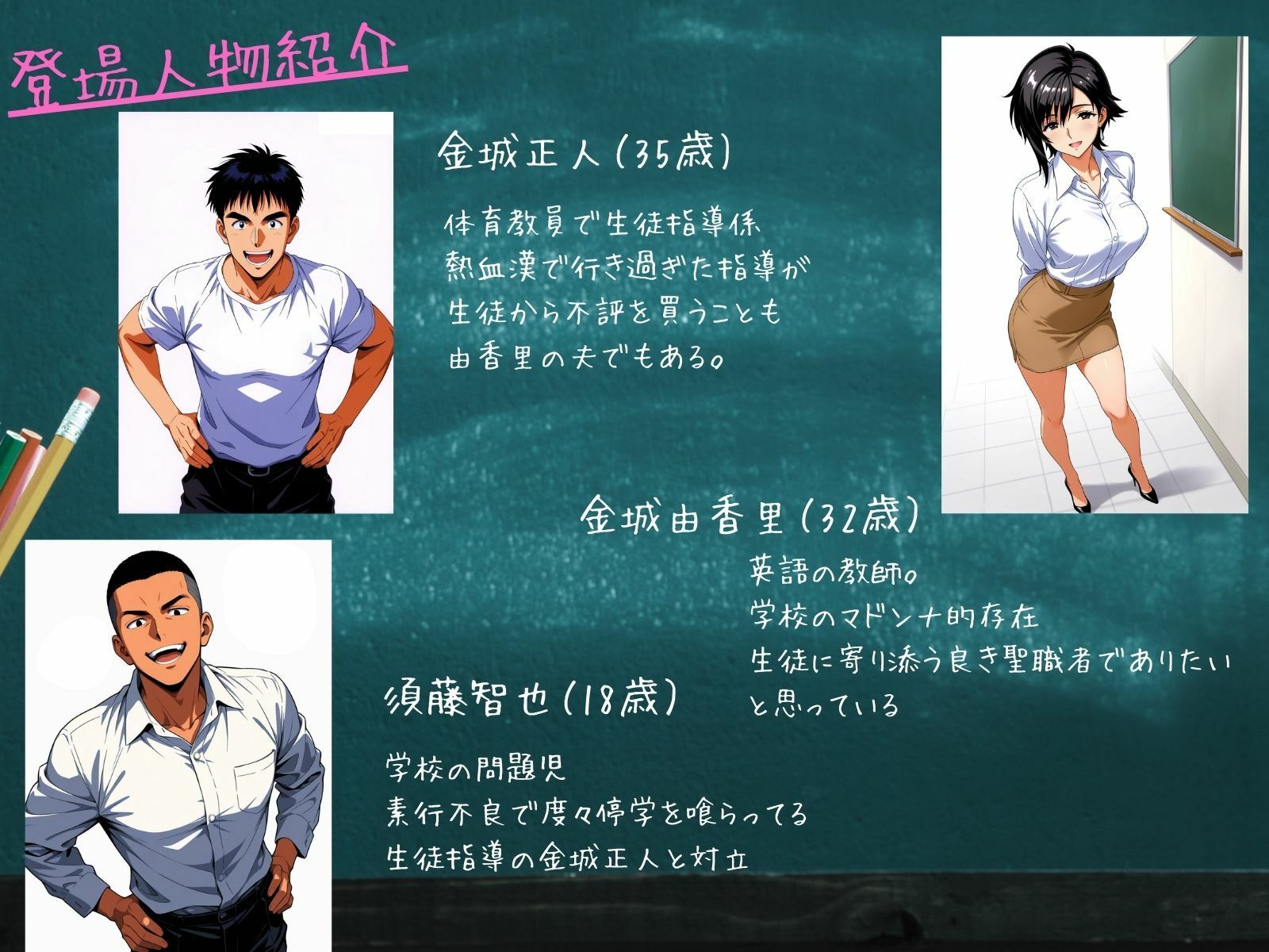 不良生徒は…人妻教師ハンター【前編】〜復讐のターゲットは同じ教師の妻だった〜 サンプル画像2