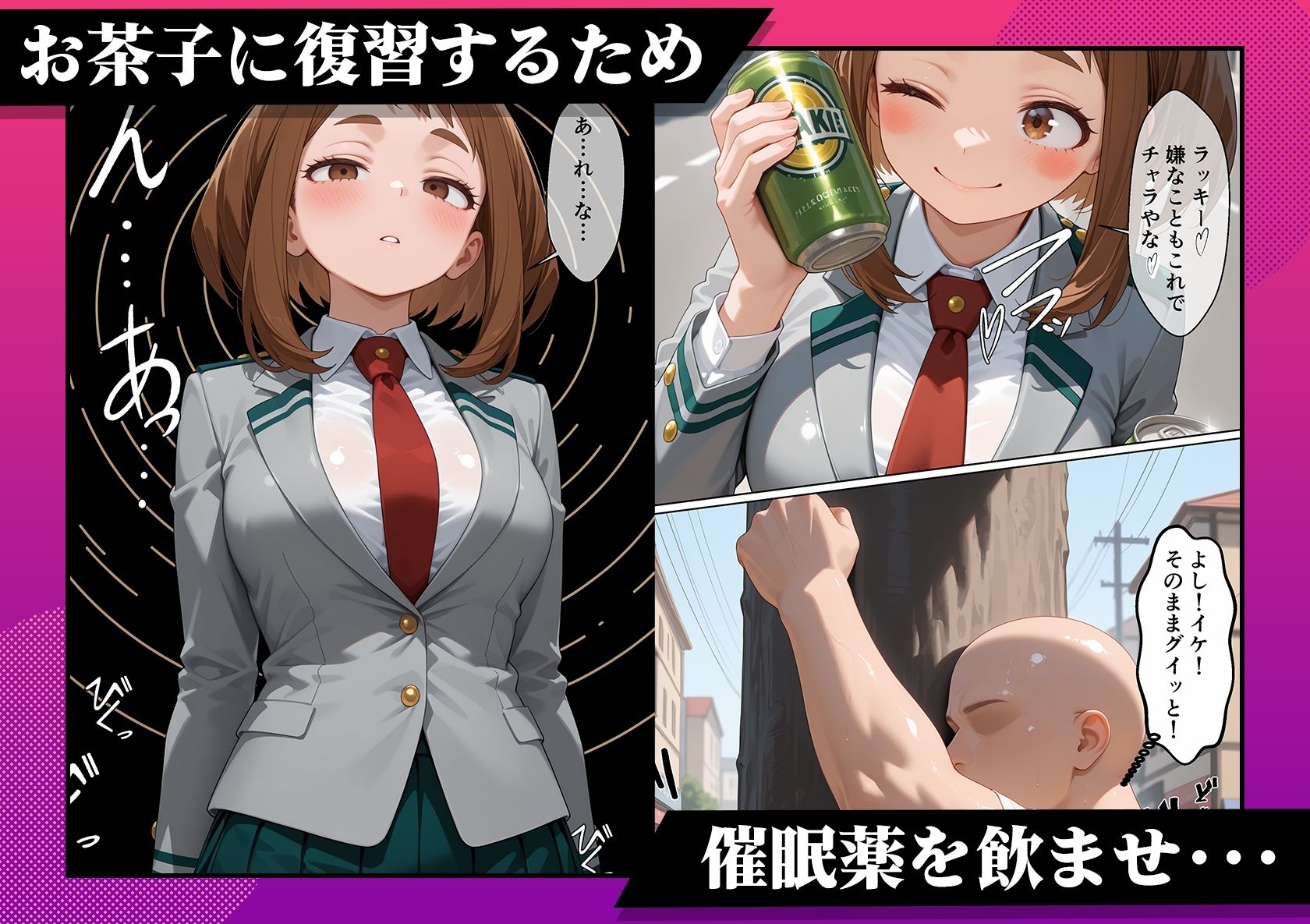 どんな抵抗も催●薬の前じゃ無意味なんだよw【僕のヒー〇ーアカデミア編】 サンプル画像1