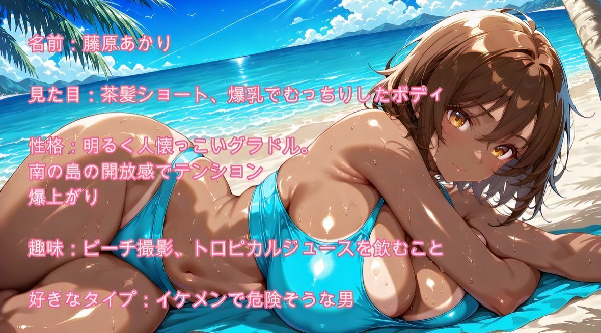 【4K】爆乳グラドルと南の島で汗だくセックス サンプル画像5