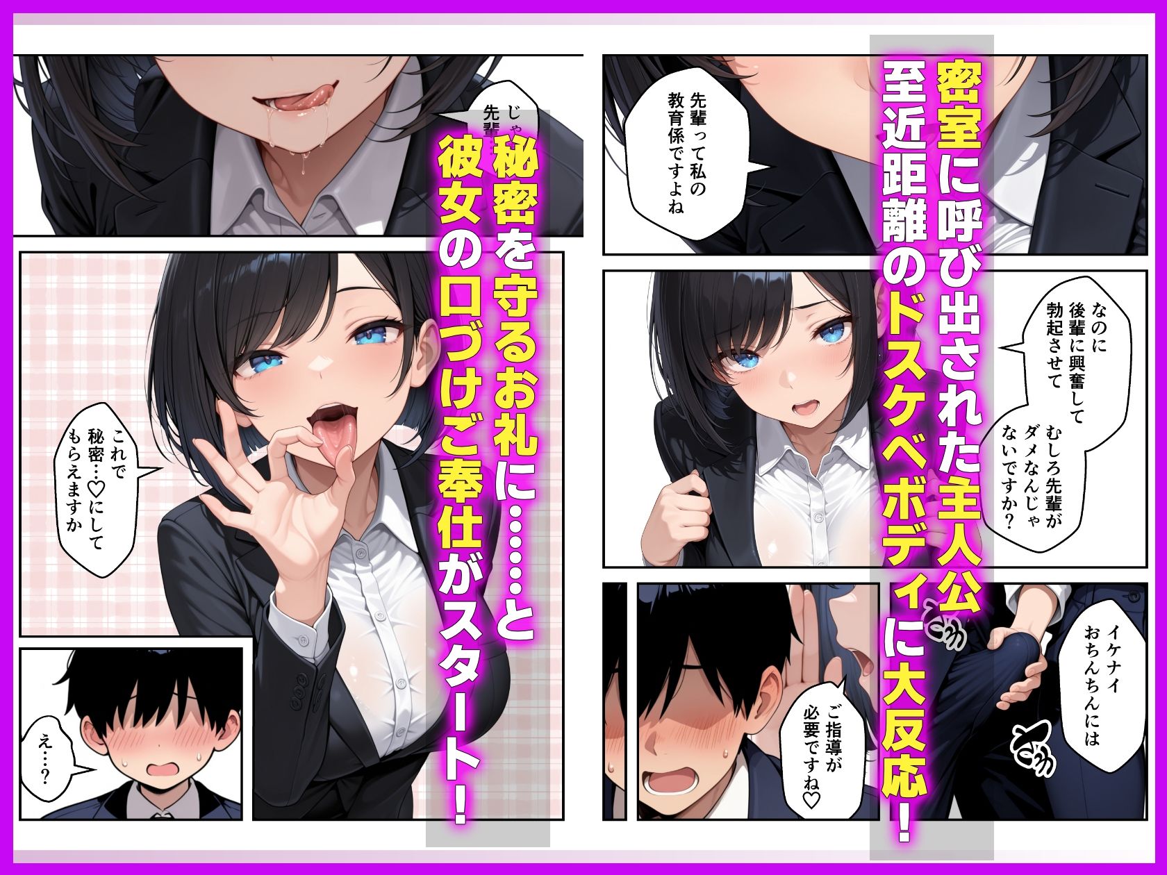 見た目120点の後輩新卒OLを教育するはずが逆に射精管理された サンプル画像2