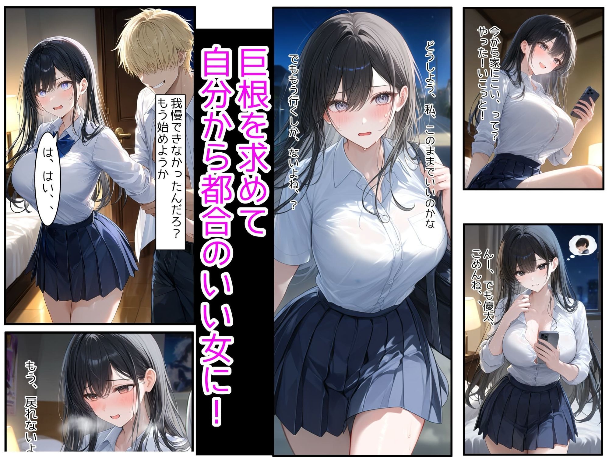 妹の彼氏にNTRされた爆乳J●の姉〜制服のまま絶倫巨根で子宮を突かれ孕ませイキ狂った記録〜 サンプル画像5