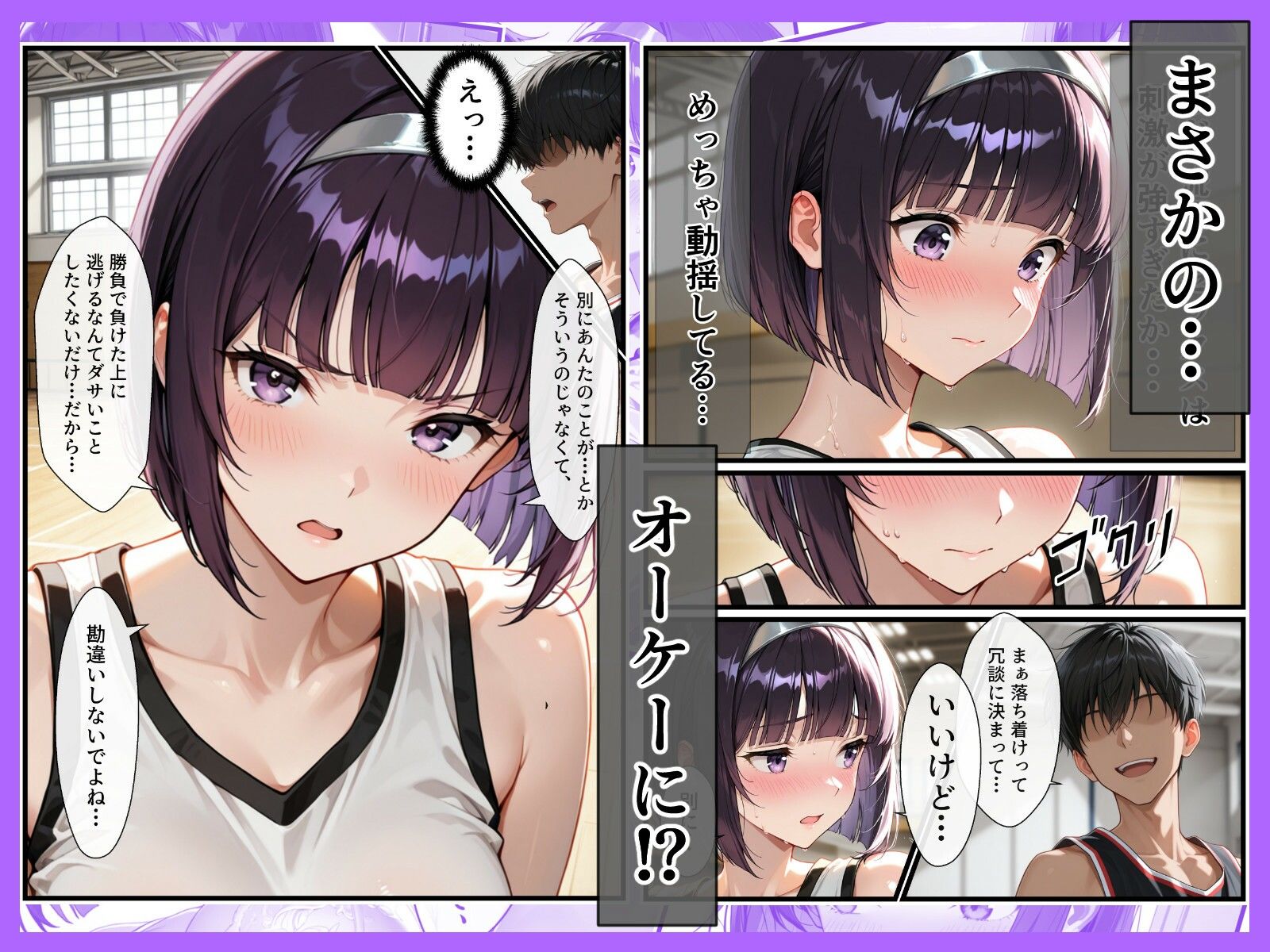 ツンデレバスケ部の心をスティールしてイチャラブセックスした話 サンプル画像3