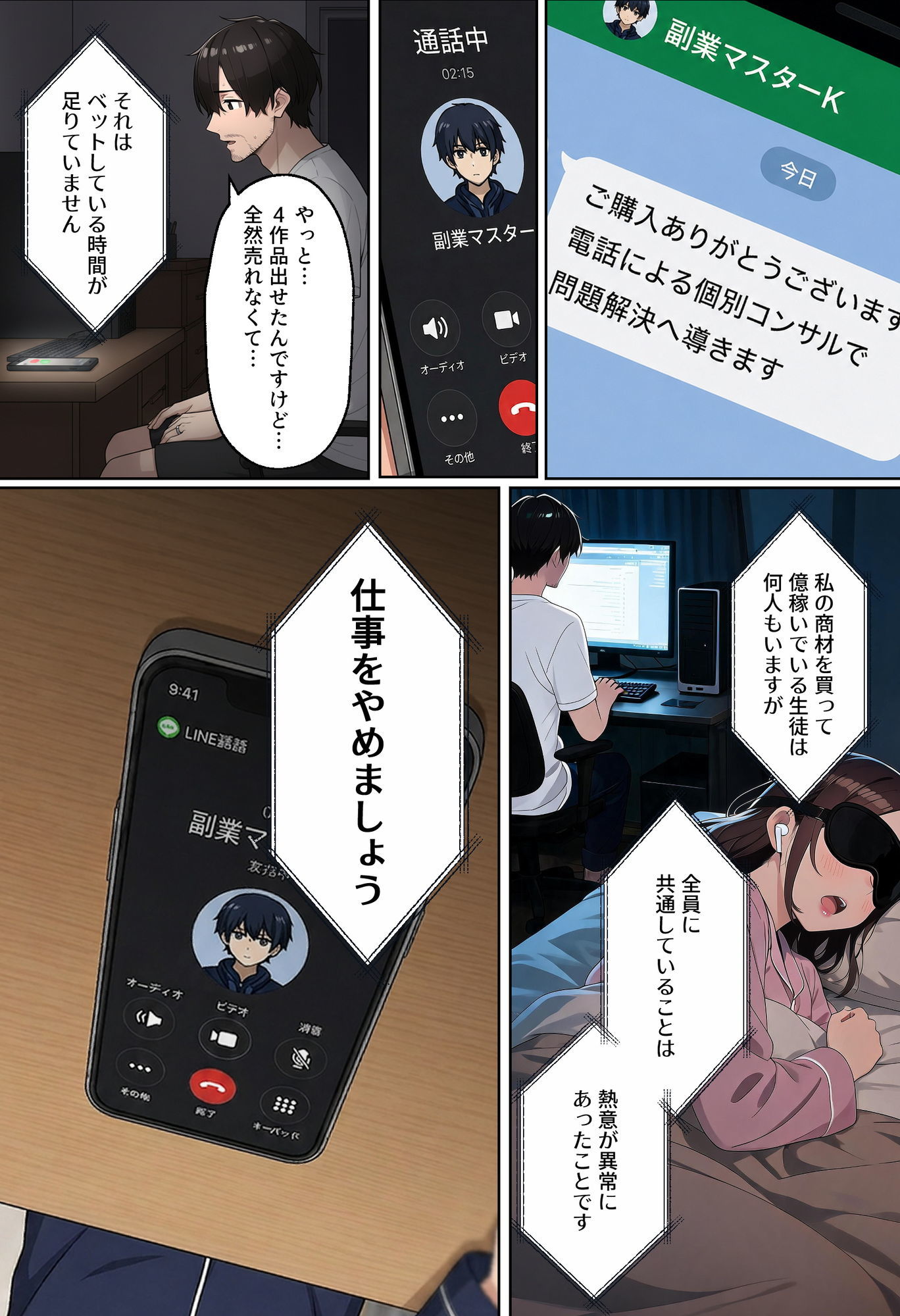 【NTR】「情報商材なんかに手を出さなければ…」〜AI副業で破産した夫の隣で、快楽堕ちする妻〜 サンプル画像4