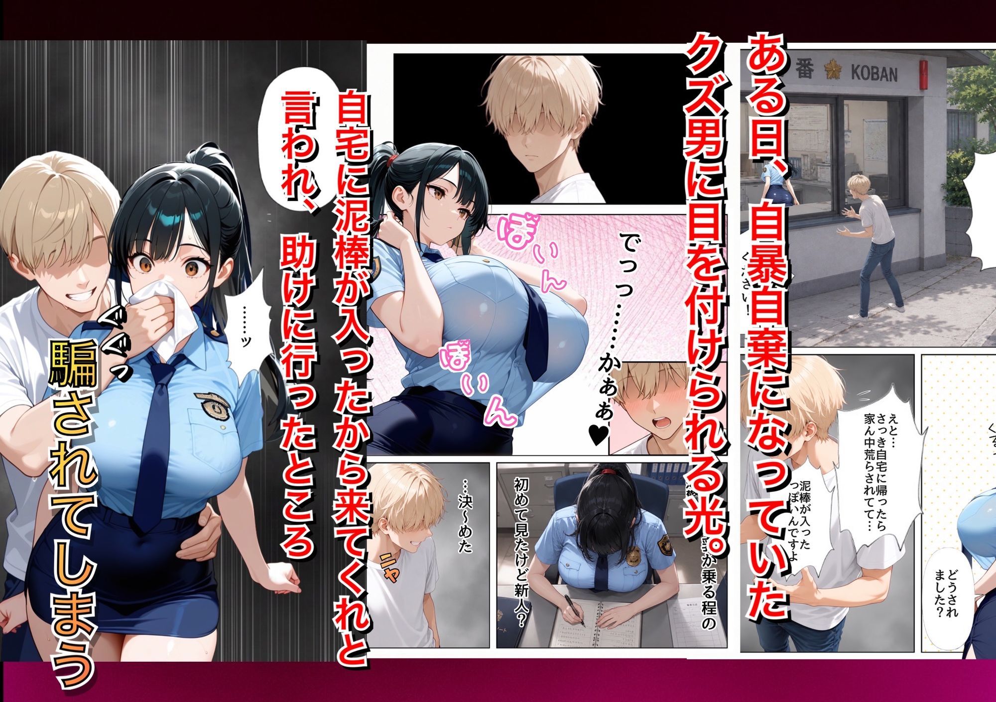 男嫌いな新卒警官を監×してマゾメス化させた結果 サンプル画像3