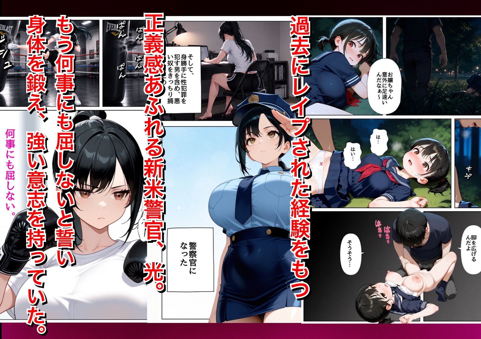 男嫌いな新卒警官を監×してマゾメス化させた結果 サンプル画像2