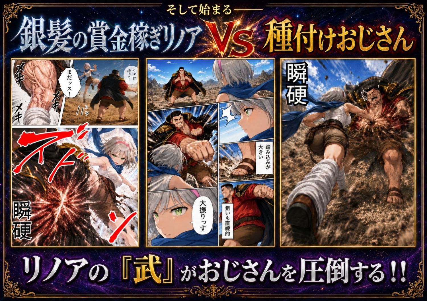 【銀髪の賞金稼ぎ編】追放された種付けおじさん、辺境でハーレム悪徳領主になる第2巻 サンプル画像4
