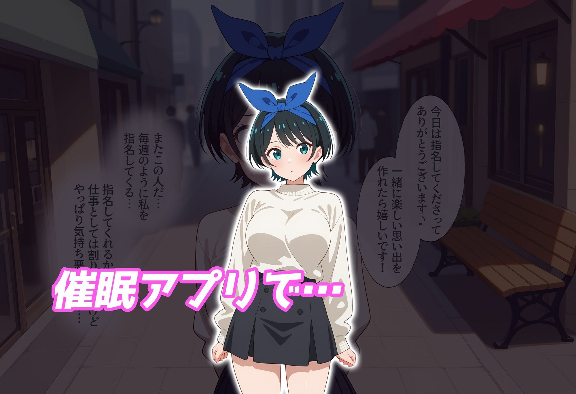 【洗脳服従】レンタル彼女の人気キャストも、催●アプリで自分専用生ハメ彼女 サンプル画像4