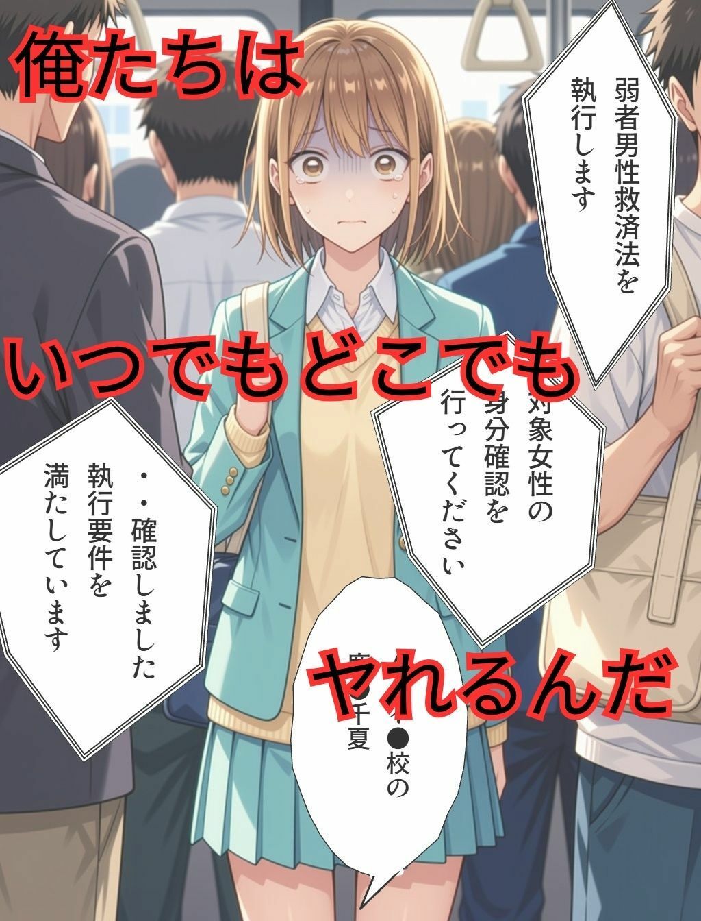 弱者男性救済法（鹿●千夏編） サンプル画像4
