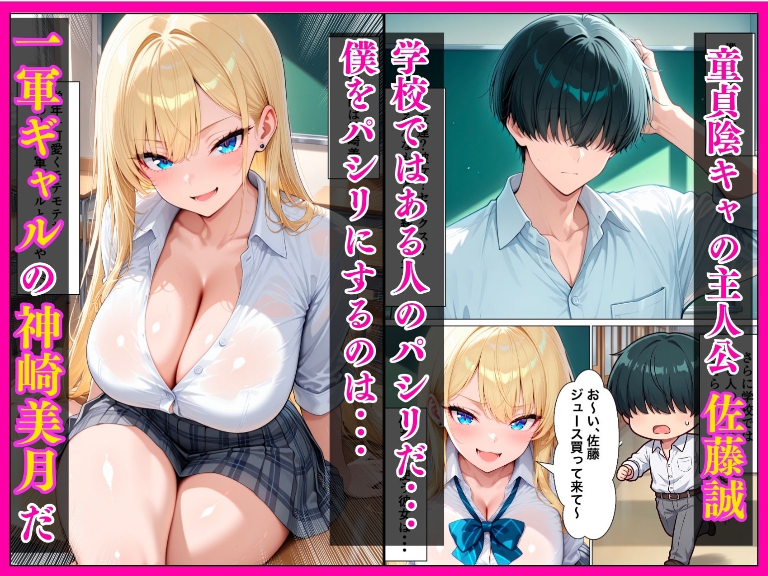 レンタル彼女を呼んだらクラスの一軍ギャルが来た話 サンプル画像1