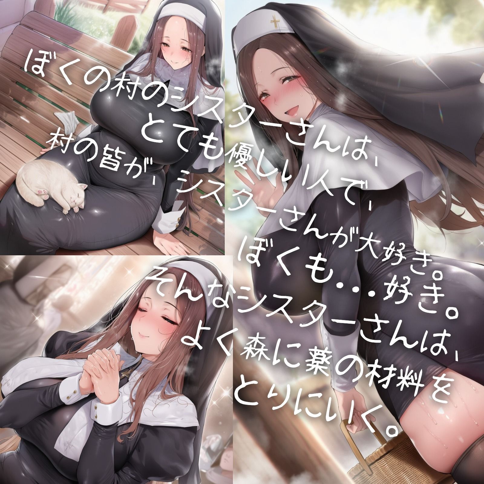 (憧れのお姉さん異種姦BSS CG458枚)ぼくの好きな村のシスターさんはよく森に行って... サンプル画像1