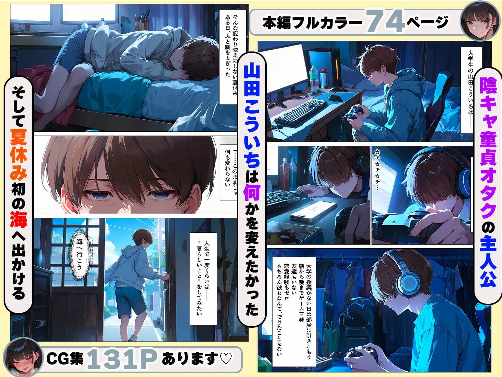 童貞陰キャの僕が水着ギャルたちに筆おろししてもらった話 サンプル画像2