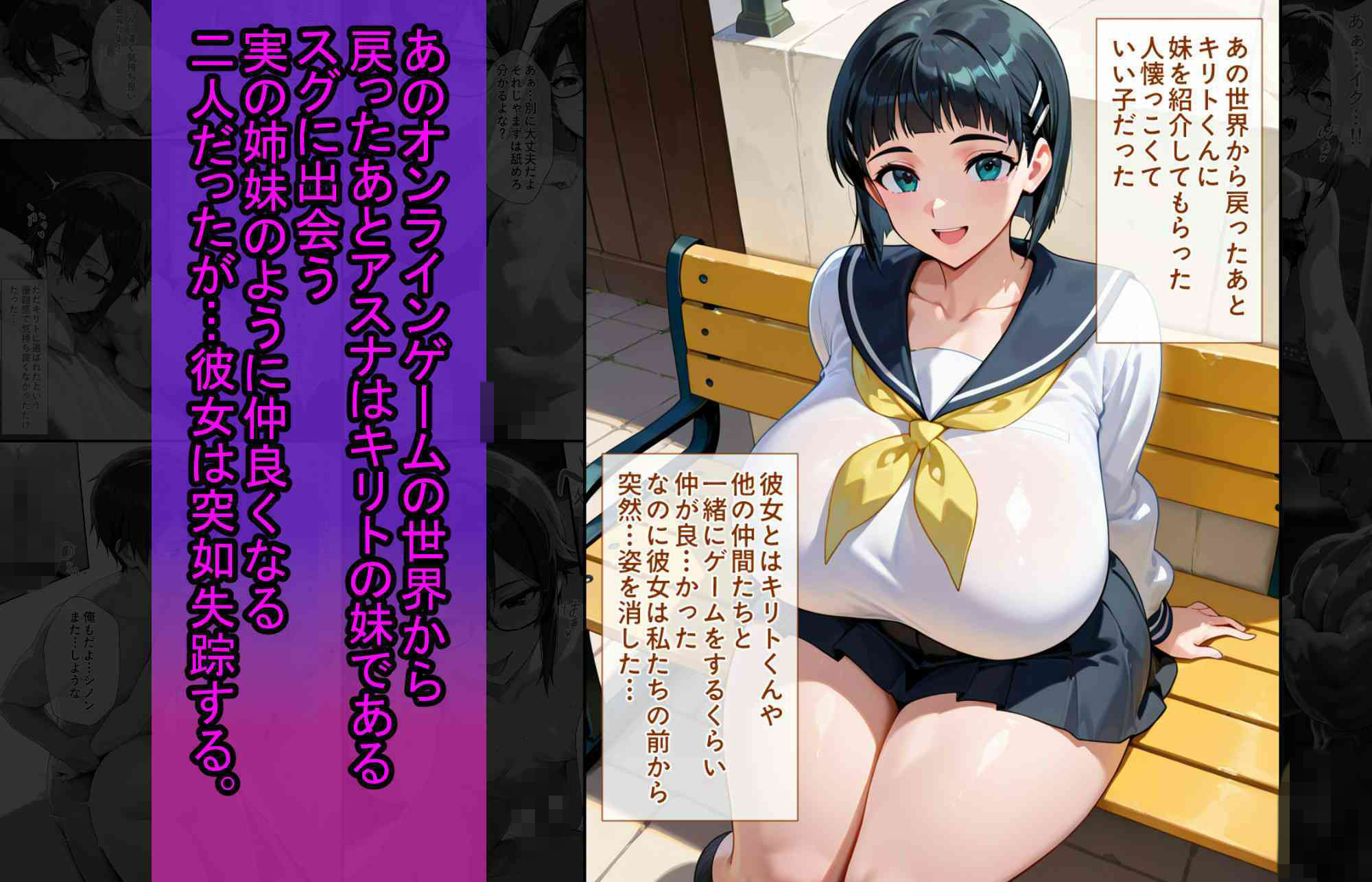 爆乳J● シノンちゃんが巨根おじさんに寝取られる 話1 サンプル画像3