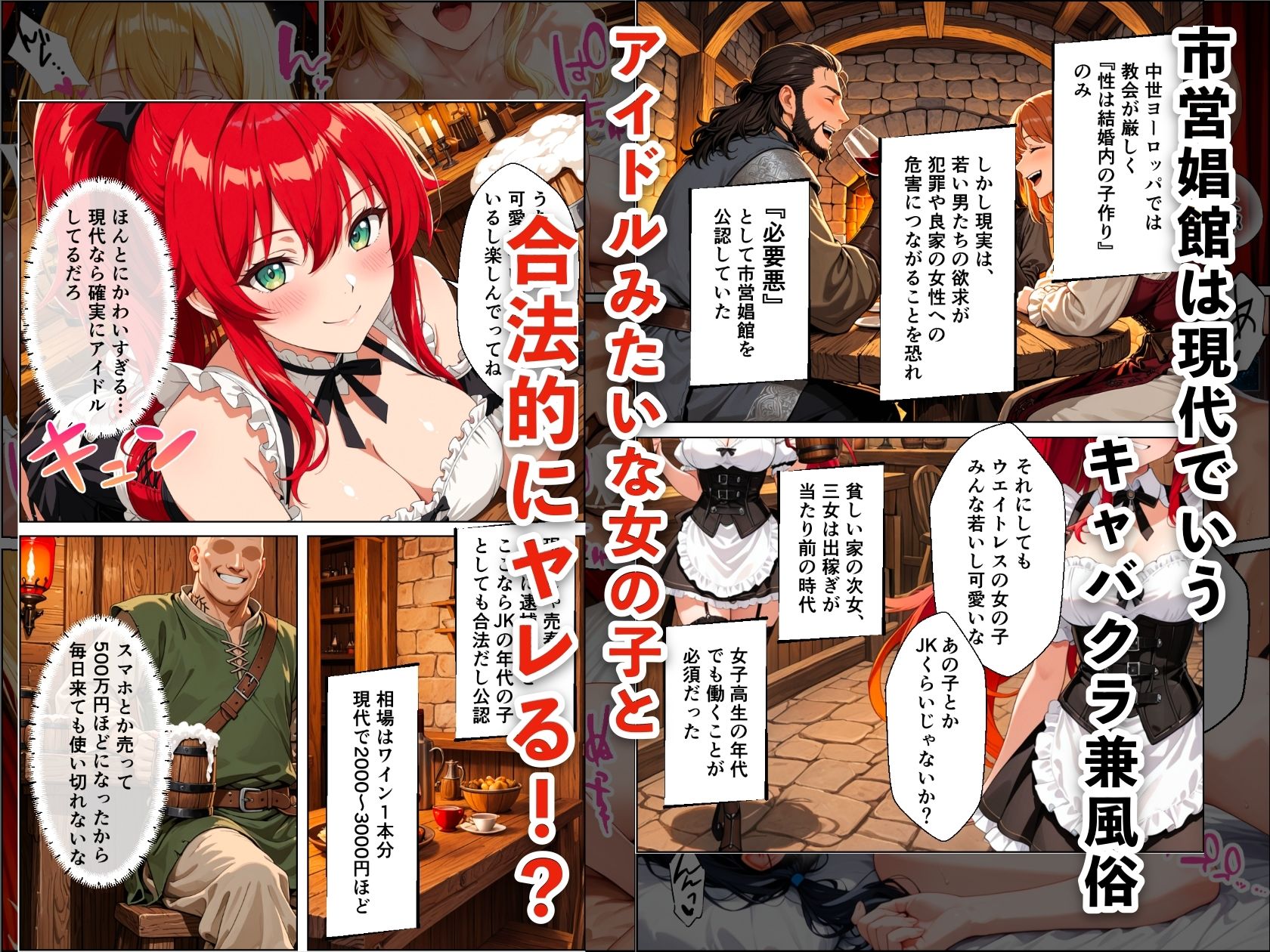 ニートが中世ヨーロッパに転生したらハーレムになった話 サンプル画像3
