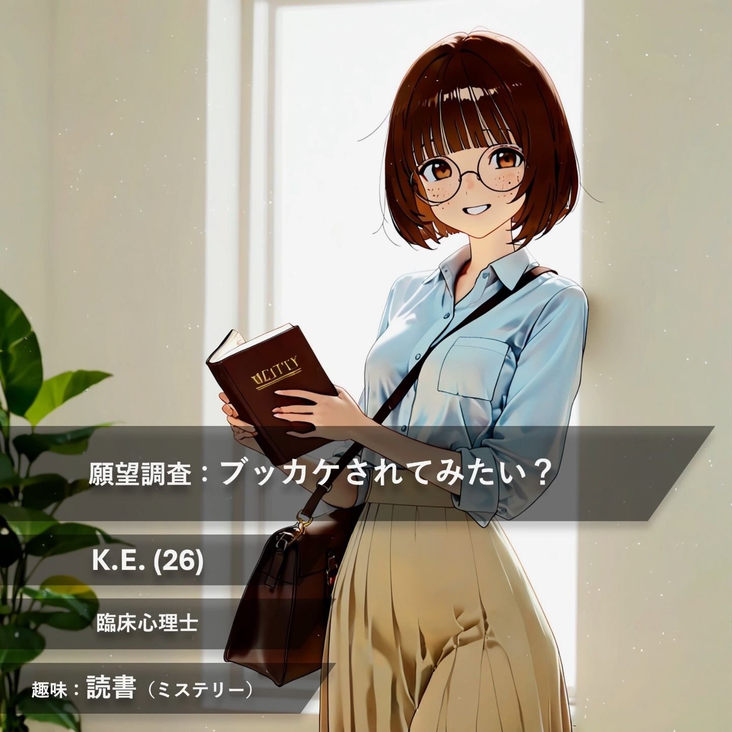 【フルボイス:約6分】文系才女の理性崩壊・ザーメンを舐めるだけの約束が…【実験的作品:願望時間と賢者時間#5】 サンプル画像1