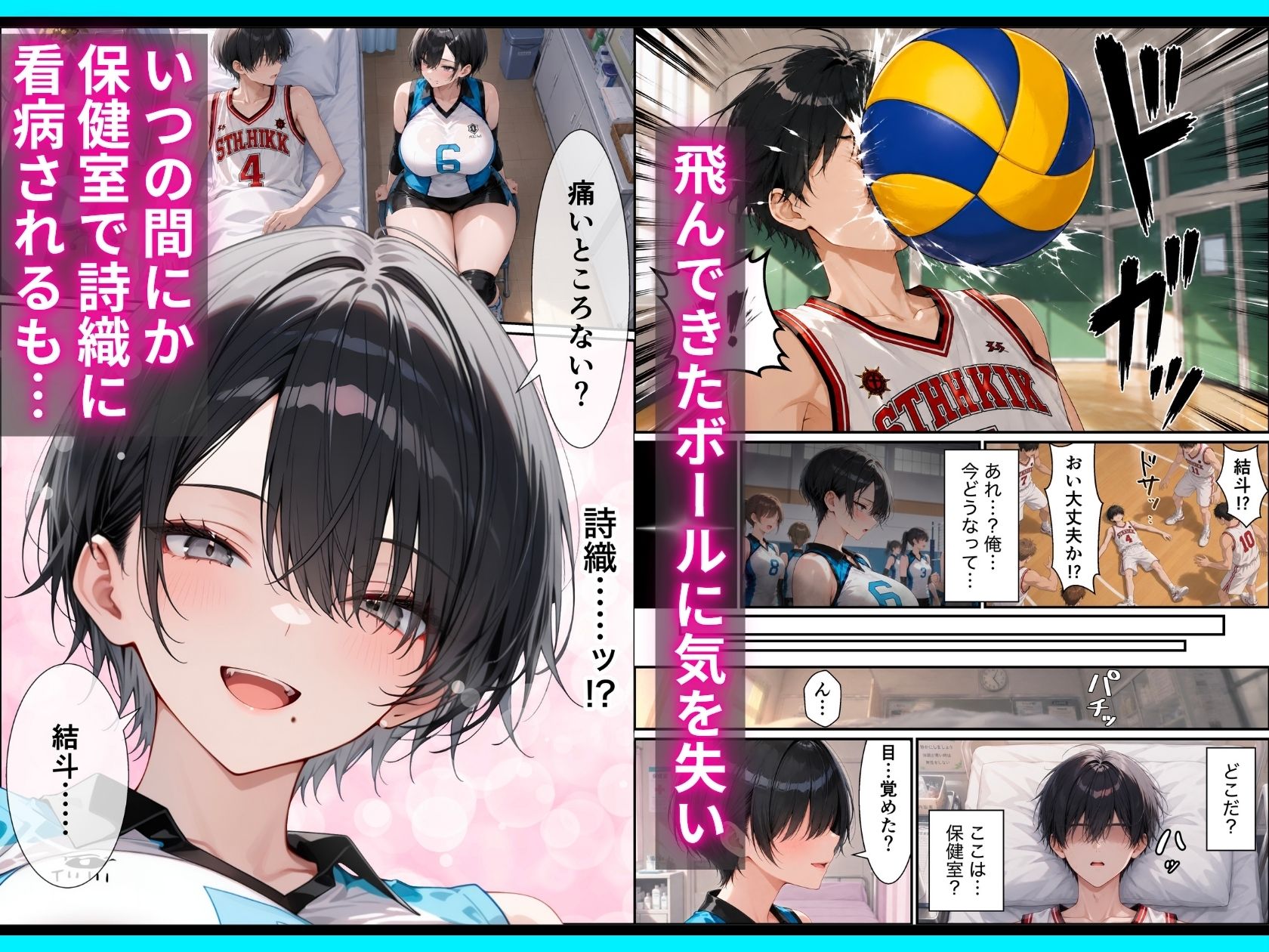 長身ボーイッシュ幼馴染との練習セックスは最高に気持ちいい 前編 サンプル画像3