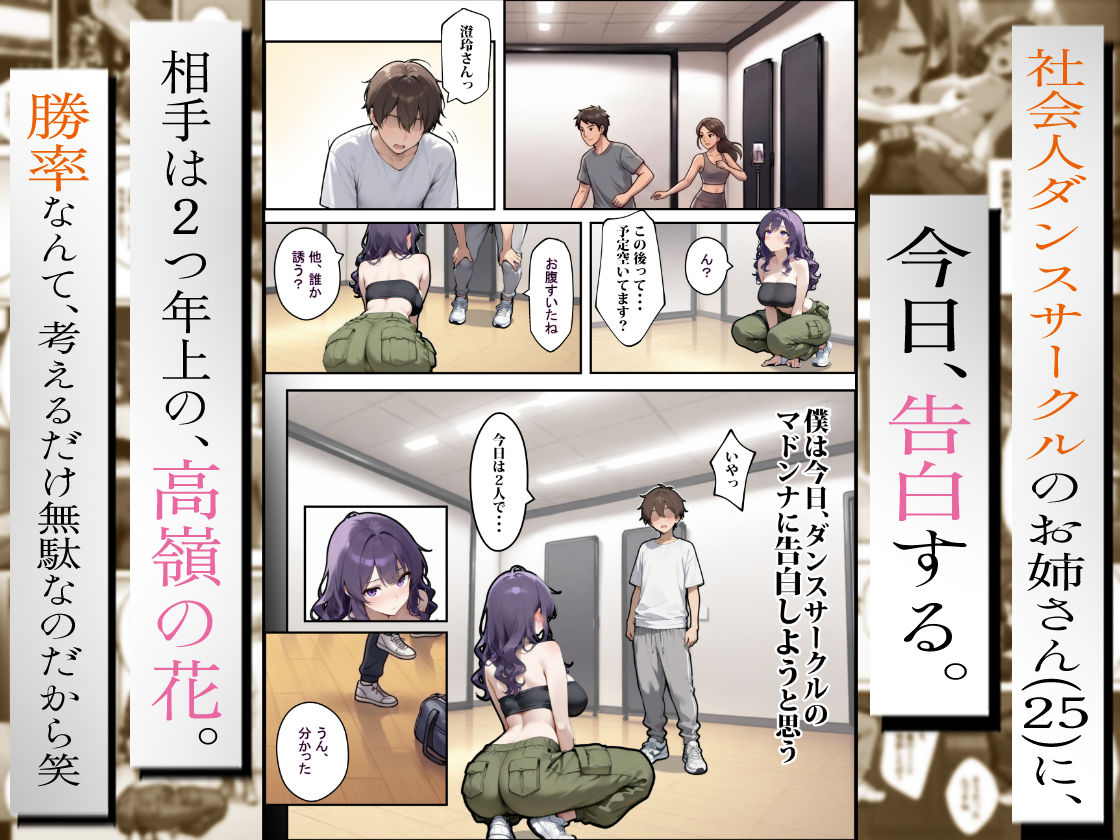 社会人ダンスサークルのお姉さん(25)は、慣れない後輩を自分のペースに巻き込んでチ〇ポを楽しませるのが好きらしい サンプル画像2