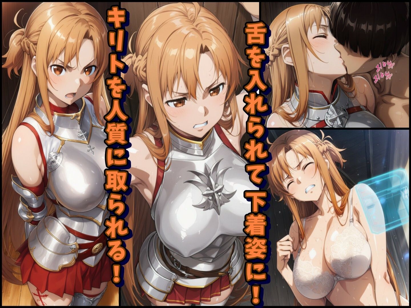 【レ○プ注意】ソードアートオンラインのヒロイン達が犯●れまくる アスナ シノン 結城京子 サンプル画像2